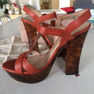 Pura Lopez Platform Tortoiseshell Sandals